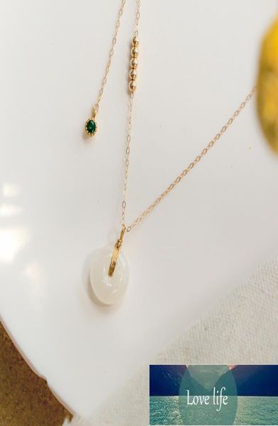 lightweight fashion chain jade pendant clavicle safety buckle necklace women039s jade bead niche design cold wind gift2349548, Silver
lightweight fashion chain jade pendant clavicle safety buckle necklace women039s jade bead niche design cold wind gift2349548, Silver