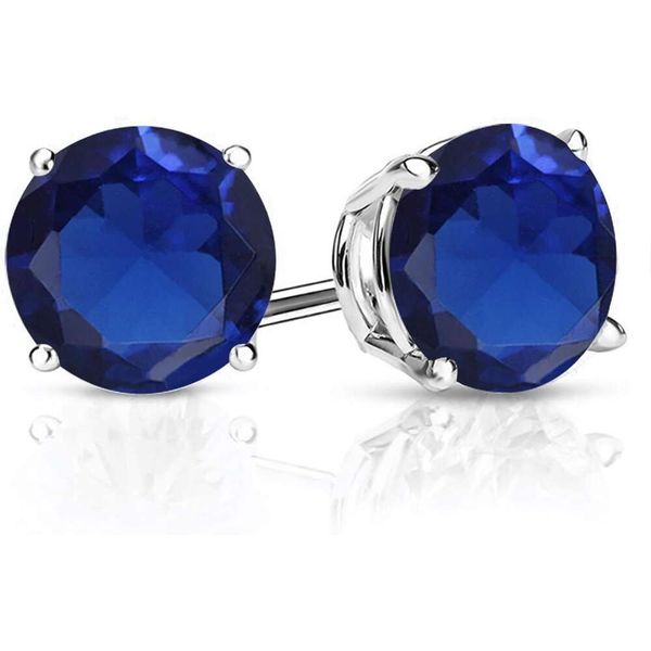 gem stone king 925 sterling silver blue created sapphire stud earrings for women (3.20 cttw round cut 7mm)
gem stone king 925 sterling silver blue created sapphire stud earrings for women (3.20 cttw round cut 7mm)