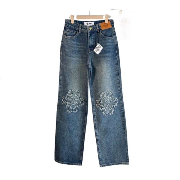 designer jeans loewees original quality edition high new embroidered fur edge wide leg pants high waist slim versatile pants washable jeans, Blue
designer jeans loewees original quality edition high new embroidered fur edge wide leg pants high waist slim versatile pants washable jeans, Blue