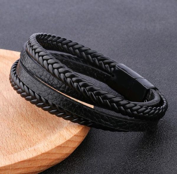 trendy genuine leather charm bracelets men stainless steel multilayer braided rope bracelets for male female jewelry8261366, Golden;silver
trendy genuine leather charm bracelets men stainless steel multilayer braided rope bracelets for male female jewelry8261366, Golden;silver