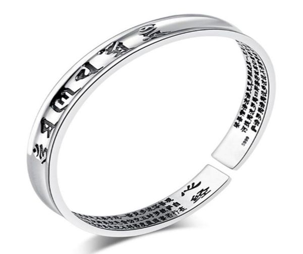 925 sterling silver items jewelry wedding charm bracelets bangle carven blessing heart sutra words new arrival5688182, Black
925 sterling silver items jewelry wedding charm bracelets bangle carven blessing heart sutra words new arrival5688182, Black
