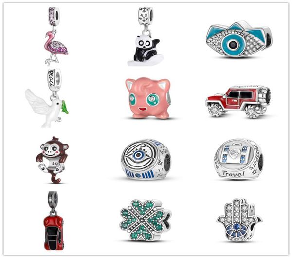 new s925 sterling silver loose beads for original bracelet charm pendant family car panda diy jewelry luxury bracelet accessories making lad, Black
new s925 sterling silver loose beads for original bracelet charm pendant family car panda diy jewelry luxury bracelet accessories making lad, Black