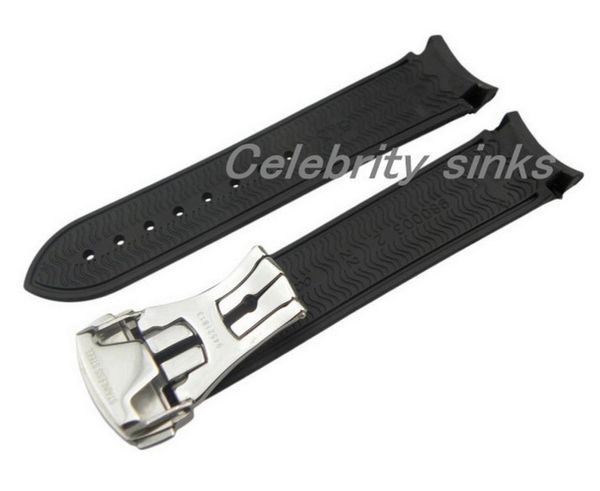 22 mm 20 mm buckle the new highgrade silicone rubber strap black waterproof diving silver buckle strap for omega5864038, Black;brown
22 mm 20 mm buckle the new highgrade silicone rubber strap black waterproof diving silver buckle strap for omega5864038, Black;brown