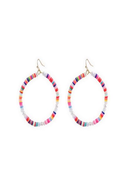 natasha accessories 3mm multi beads hoop earrings recyclable rainbow colorful polymer clay beads hoop earrings mixcolor pearls hoo5746702, Golden;silver
natasha accessories 3mm multi beads hoop earrings recyclable rainbow colorful polymer clay beads hoop earrings mixcolor pearls hoo5746702, Golden;silver