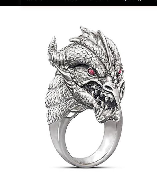 luxury sculpted dragon head ring with red eyes for men punk style vintage male ring party finger ring men rings animal jewelry2564471, Golden;silver
luxury sculpted dragon head ring with red eyes for men punk style vintage male ring party finger ring men rings animal jewelry2564471, Golden;silver