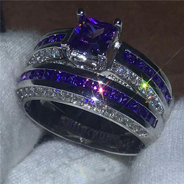 2018 couple anniversary ring set 10kt white gold filled engagement wedding band rings for women purple 5a zircon jewelry gift9981741, Slivery;golden
2018 couple anniversary ring set 10kt white gold filled engagement wedding band rings for women purple 5a zircon jewelry gift9981741, Slivery;golden