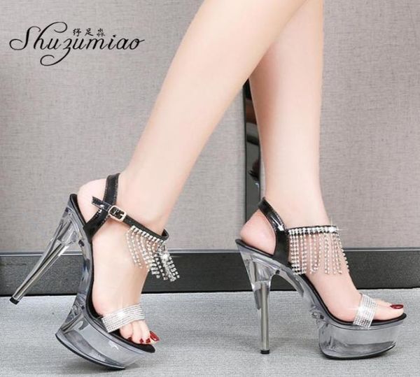 shuzumiao women shoes high heels 15cm sandals woman platform transparent heels wedding shoes clear sandals bride stripper3704888, Black
shuzumiao women shoes high heels 15cm sandals woman platform transparent heels wedding shoes clear sandals bride stripper3704888, Black