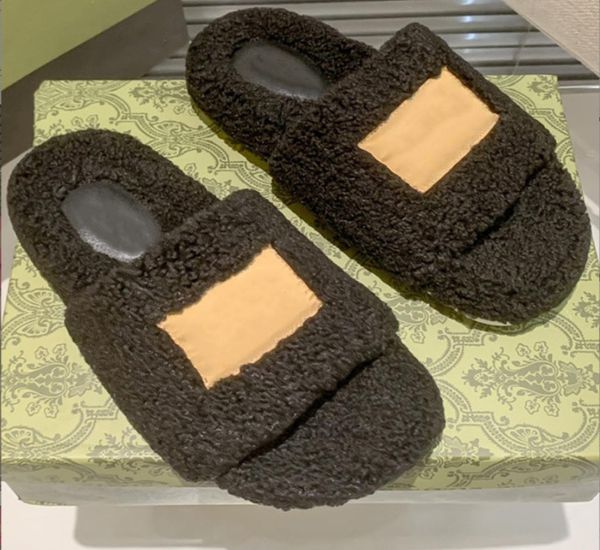 2022 winter women woolen slippers luxury designer plush fur sandals fashion warm convenient shoes different colors3593646, Black
2022 winter women woolen slippers luxury designer plush fur sandals fashion warm convenient shoes different colors3593646, Black