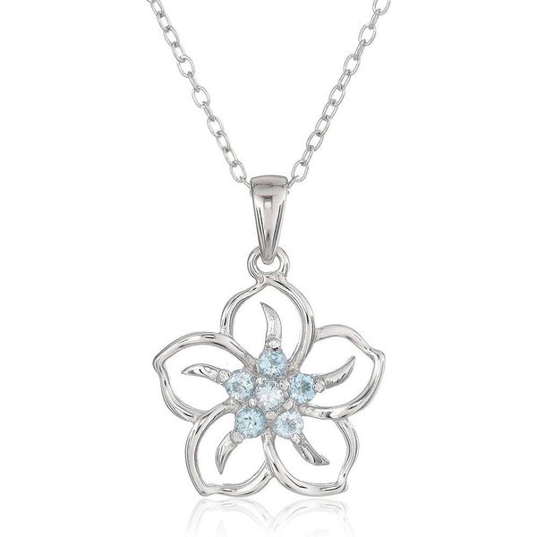 collection genuine or created gemstone birthstone flower pendant necklace with chain in sterling silver 18"
collection genuine or created gemstone birthstone flower pendant necklace with chain in sterling silver 18"