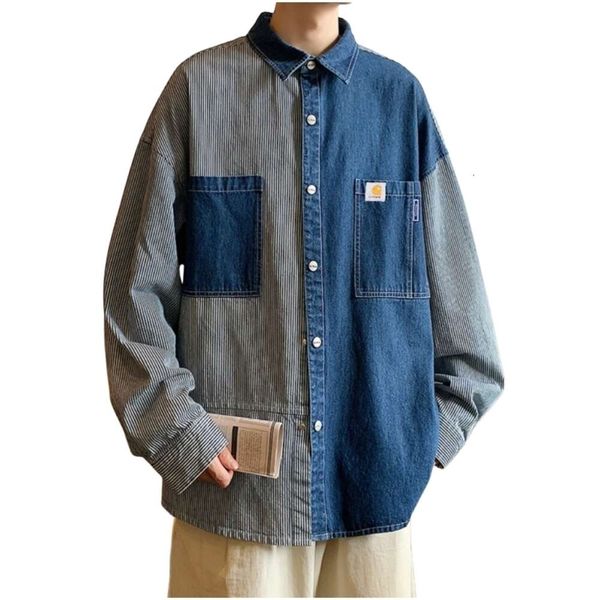 men's carharts designer fashion new high-quality autumn new port wind loose trend denim long sleeve shirt coat men and women's wea, Black;brown
men's carharts designer fashion new high-quality autumn new port wind loose trend denim long sleeve shirt coat men and women's wea, Black;brown