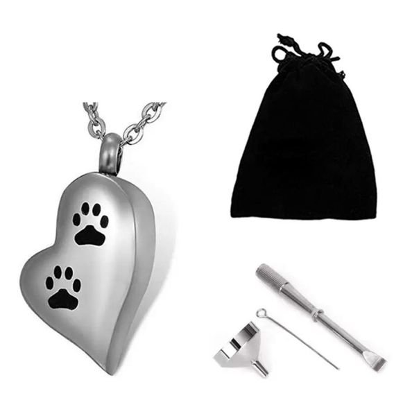 funeral cremation pendant jewelry prints paw print heartshaped urn of stainless steel to commemorate a loved one039s pet neckl5728355, Silver
funeral cremation pendant jewelry prints paw print heartshaped urn of stainless steel to commemorate a loved one039s pet neckl5728355, Silver