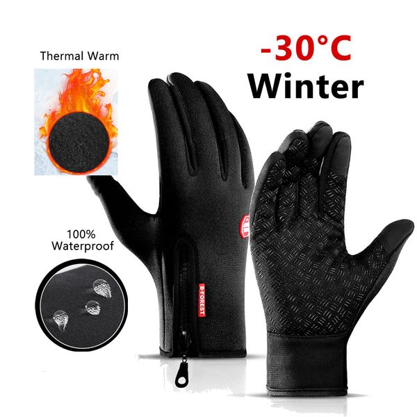 Image of Cycling Gloves Winter Gloves for Men Women Warm Tactical Gloves Touchscreen Waterproof Hiking Skiing Fishing Cycling Snowboard Nonslip Gloves 230907
