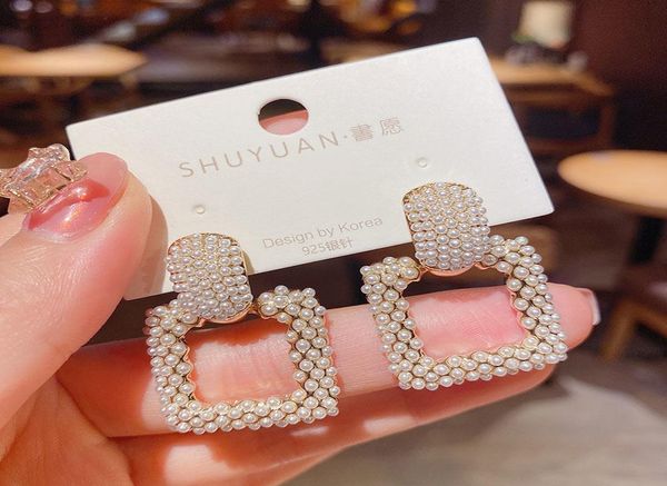 fashion atmosphere square pearl earrings temperament online celebrity retro wild silver earrings earrings women3375908, Golden;silver
fashion atmosphere square pearl earrings temperament online celebrity retro wild silver earrings earrings women3375908, Golden;silver