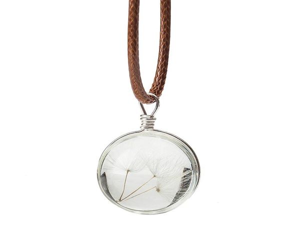 natural dandelion seed crystal necklace men women handmade glass round pendant leather chain necklace unique female jewelry gift2601873, Silver
natural dandelion seed crystal necklace men women handmade glass round pendant leather chain necklace unique female jewelry gift2601873, Silver