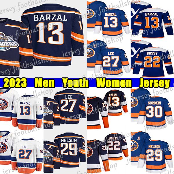 #13 mathew barzal reverse retro hockey jersey #27 anders lee #14 bo horvat noah dobson mike bossy brock nelson alexander romanov julien gaut, Black;red
#13 mathew barzal reverse retro hockey jersey #27 anders lee #14 bo horvat noah dobson mike bossy brock nelson alexander romanov julien gaut, Black;red