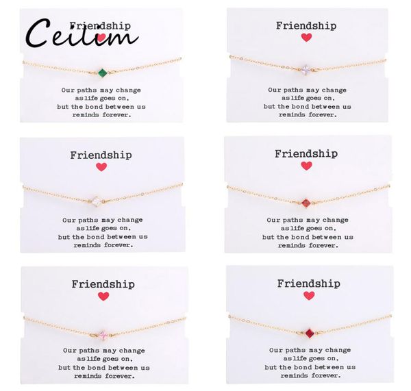 new fashion square zircon charm bracelets for women girl fashion design gold chain bracelet with friendship card jewelry gift7420061, Black
new fashion square zircon charm bracelets for women girl fashion design gold chain bracelet with friendship card jewelry gift7420061, Black