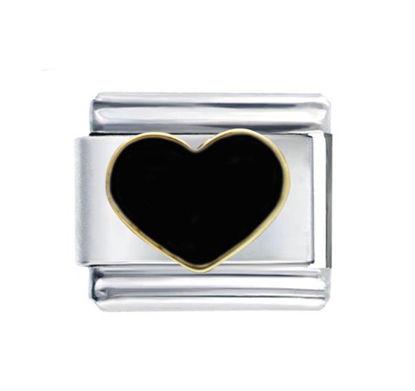 whole stainless steel 9mm classic size composable links adjustable hand enamel black heart love italian charm bracelet links8583002
whole stainless steel 9mm classic size composable links adjustable hand enamel black heart love italian charm bracelet links8583002