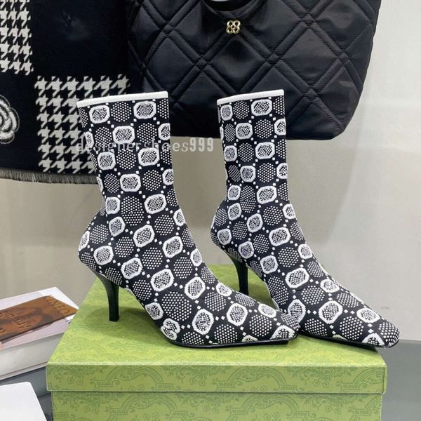 tom 75mm jacquard knitted sock ankle boots stiletto short boot stretch elongated square toes kitten heels booties for women luxury designer, Black
tom 75mm jacquard knitted sock ankle boots stiletto short boot stretch elongated square toes kitten heels booties for women luxury designer, Black