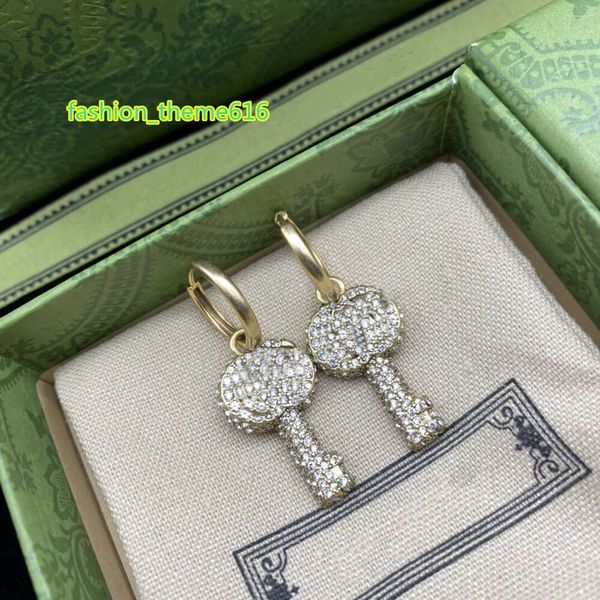 key designer charm earrings for women diamond letter earrings fashion style earring jewelry supply, Golden
key designer charm earrings for women diamond letter earrings fashion style earring jewelry supply, Golden