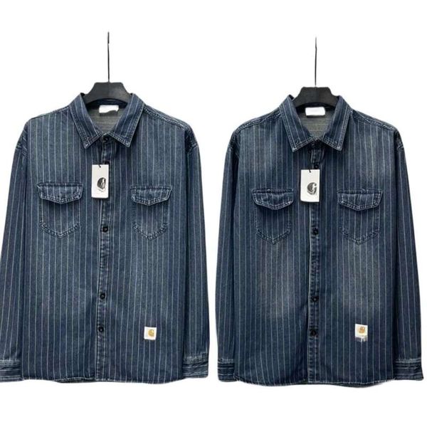 designer carharts men's fashion new high-quality autumn new striped denim long-sleeved shirt jacket long sleeve, Black;brown
designer carharts men's fashion new high-quality autumn new striped denim long-sleeved shirt jacket long sleeve, Black;brown