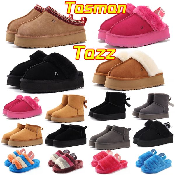 australia snow boots designer womens mini boot platform tasman slippers thick bottom warm fur booties australian fluffy fuzz tazz slippers b, Black 
australia snow boots designer womens mini boot platform tasman slippers thick bottom warm fur booties australian fluffy fuzz tazz slippers b, Black