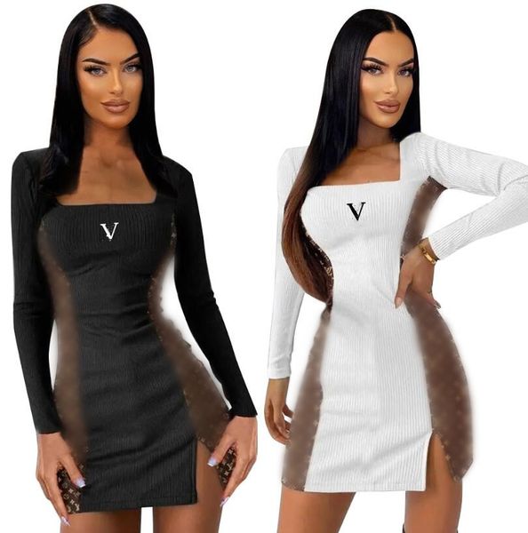 new women's casual dresses designer brandlv dresses skirt casual fashion long sleeved sexuality party dresses, Black;gray
new women's casual dresses designer brandlv dresses skirt casual fashion long sleeved sexuality party dresses, Black;gray