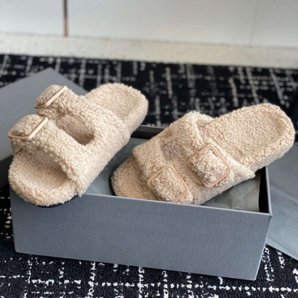 luxury fur slippers women slides wool sandals designer fluffy shearling flat bottom slipper winter fashion outdoor loafers 5-41 with box no4, Black
luxury fur slippers women slides wool sandals designer fluffy shearling flat bottom slipper winter fashion outdoor loafers 5-41 with box no4, Black