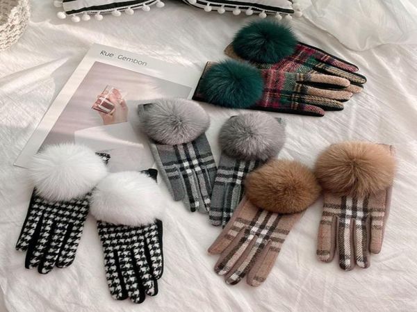 five fingers gloves touch screen availablecashmere embroidery plaid fox hairball thick glove for fall and winter1735612, Blue;gray
five fingers gloves touch screen availablecashmere embroidery plaid fox hairball thick glove for fall and winter1735612, Blue;gray