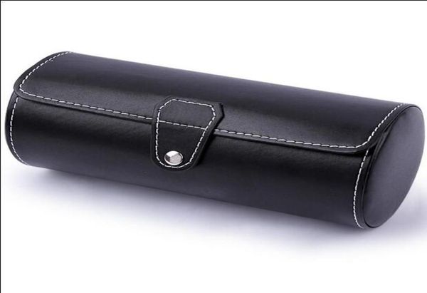 whole cylindrical black pu leather watch cases travel watch cases3608001, Black;blue
whole cylindrical black pu leather watch cases travel watch cases3608001, Black;blue