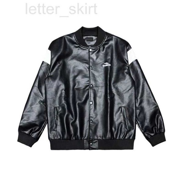 mens jackets designer paris home black and white leather splice at sunset sweet cool baseball coat fashion jacket top, Black;brown
mens jackets designer paris home black and white leather splice at sunset sweet cool baseball coat fashion jacket top, Black;brown