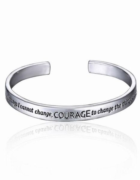 new serenity prayer silver plated bracelet in a gift box love for women4773939, Black
new serenity prayer silver plated bracelet in a gift box love for women4773939, Black