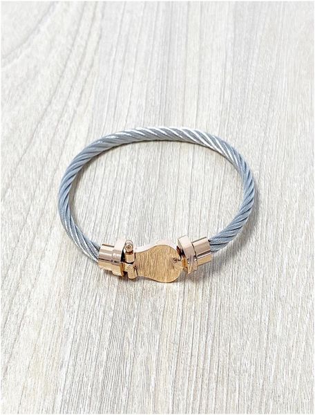 vintage twisted cable opening bangle titanium steel geometric wristband for women fashion charm bracelet jewelry gift with box5727987, Golden;silver
vintage twisted cable opening bangle titanium steel geometric wristband for women fashion charm bracelet jewelry gift with box5727987, Golden;silver