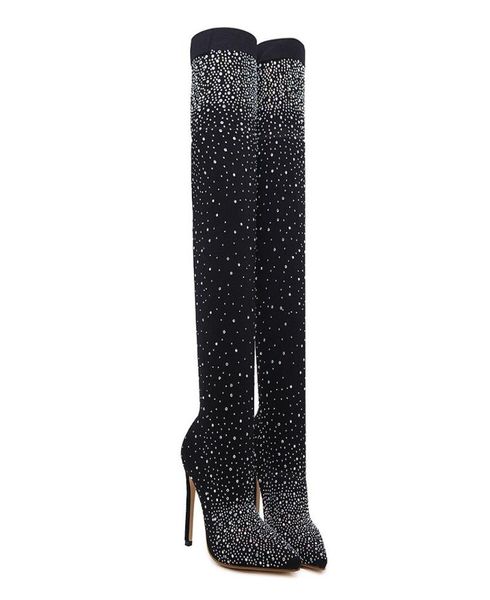 2020 sagace women039s winter high boots boots women shoes woman pointed high heels stockings overtheknee drop csv o12158492, Black
2020 sagace women039s winter high boots boots women shoes woman pointed high heels stockings overtheknee drop csv o12158492, Black