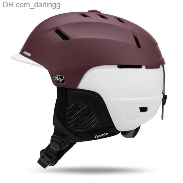 Image of Cycling Helmets New Winter Professional Adult Ski Helmet Sports Helmet Men Women Integrally-molded Skiing Skating Skateboarding Thermal Helmets Q230907