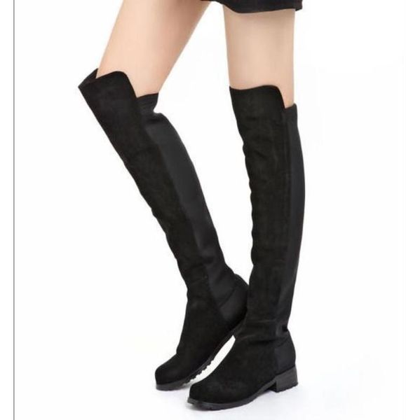 new materials joining black synthetic suede flat heel long boots comfortable over knee high boots8404604
new materials joining black synthetic suede flat heel long boots comfortable over knee high boots8404604
