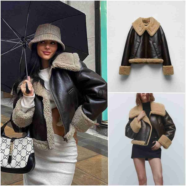 women's fur faux fur autumn winter new women thick warm faux leather fur jacket female streetwear zipper coat vintage brown outwear x09, Black
women's fur faux fur autumn winter new women thick warm faux leather fur jacket female streetwear zipper coat vintage brown outwear x09, Black