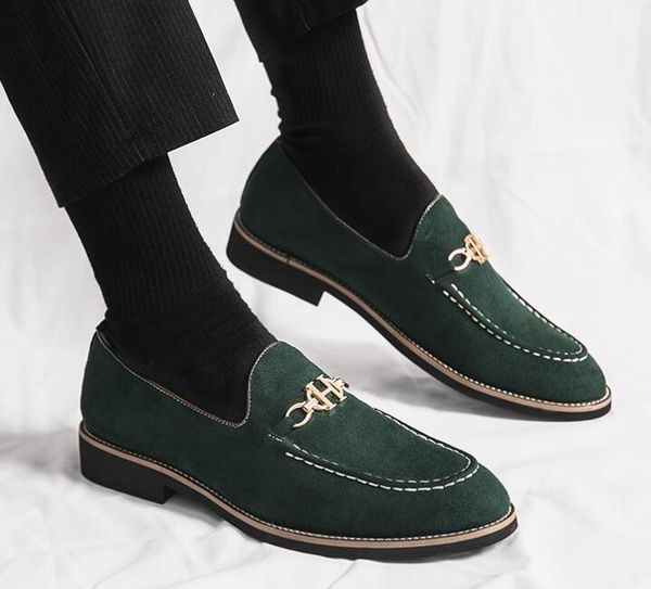 designer men dress shoes genuine leather suede metal buckle luxury brand mens loafers moccasins breathable casual shoes driving shoe eu39-47, Black
designer men dress shoes genuine leather suede metal buckle luxury brand mens loafers moccasins breathable casual shoes driving shoe eu39-47, Black