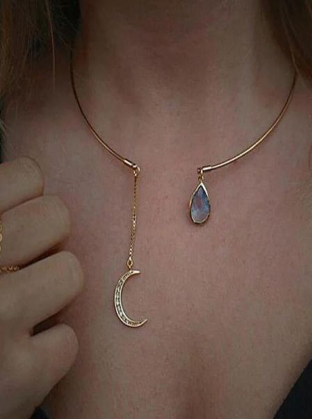 new creative moon pendant open choker necklace for ladies crystal cuff collar necklace statement party fashion jewelry4475818, Silver
new creative moon pendant open choker necklace for ladies crystal cuff collar necklace statement party fashion jewelry4475818, Silver