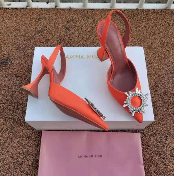 new season shoes amina muaddi pumps begum embellished satin slingback crystal wedding2020667, Black
new season shoes amina muaddi pumps begum embellished satin slingback crystal wedding2020667, Black