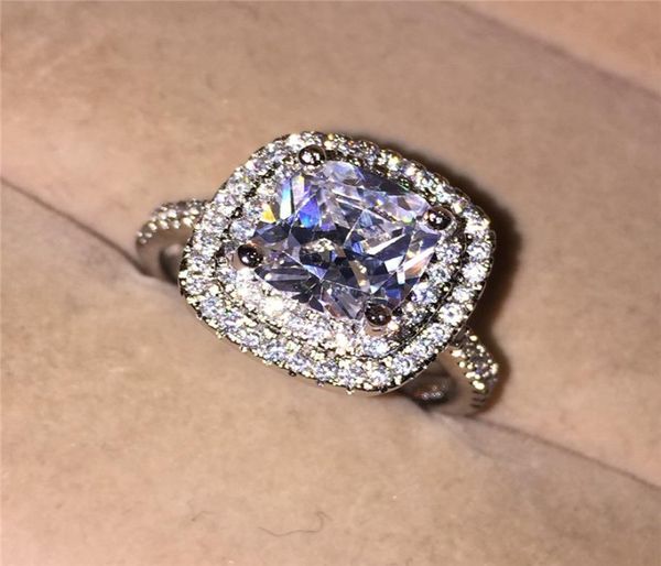 fashion square cz 2 surround pave setting simulated diamond jewelry 10kt white gold filled wedding band rings for women9121951, Silver
fashion square cz 2 surround pave setting simulated diamond jewelry 10kt white gold filled wedding band rings for women9121951, Silver