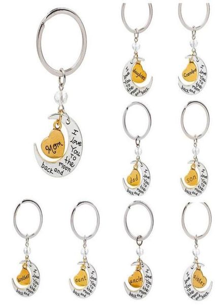 ship new i love you to the moon and back keychain key ring set 10 style 1212996, Silver
ship new i love you to the moon and back keychain key ring set 10 style 1212996, Silver