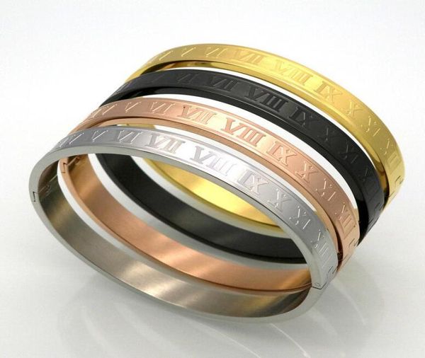 new stainless steel rose gold silver couples bracelet carving roman numeral lover cuff bracelet bangle wedding jewelry menwome2926379, Black
new stainless steel rose gold silver couples bracelet carving roman numeral lover cuff bracelet bangle wedding jewelry menwome2926379, Black