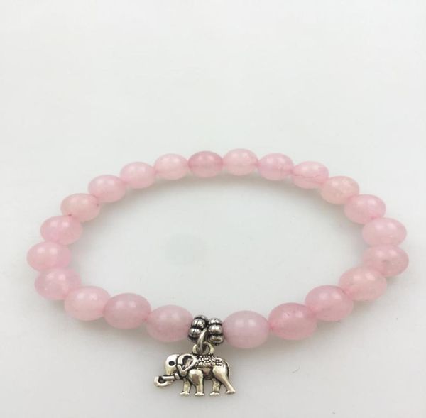 mxr0280 8mm rosequartz bracelet fashion bracelets rose quartz bead mini elephant pendant yoga bracelets mala jewelry beads6171787, Black
mxr0280 8mm rosequartz bracelet fashion bracelets rose quartz bead mini elephant pendant yoga bracelets mala jewelry beads6171787, Black