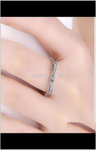 band jewelry drop delivery 2021 sier sparkling bow knot stackable ring style sterling sliver wedding rings with box women birthday ps2286756, Silver
band jewelry drop delivery 2021 sier sparkling bow knot stackable ring style sterling sliver wedding rings with box women birthday ps2286756, Silver