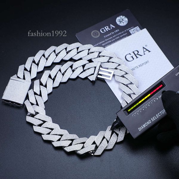 Big Guy Heavy Chain 27Mm Sterling Sier Hand Set 5 Rows Vvs Moissanite Diamond Iced Out Cuban Link Chain Necklace For Men
Big Guy Heavy Chain 27Mm Sterling Sier Hand Set 5 Rows Vvs Moissanite Diamond Iced Out Cuban Link Chain Necklace For Men