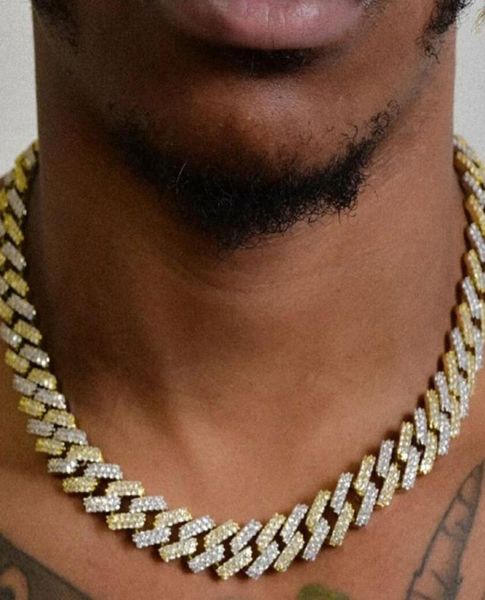 14mm iced cuban link prong chain necklace 14k white gold plated two tone gold and silver color diamond cubic zirconia jewelry 16in7980309
14mm iced cuban link prong chain necklace 14k white gold plated two tone gold and silver color diamond cubic zirconia jewelry 16in7980309