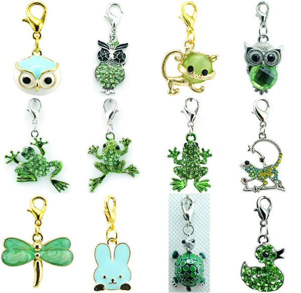 promotion diy mix fashion green crystal frog owl dangle floating animal pendant lobster clasp charms for jewelry accessories8042354, Bronze;silver
promotion diy mix fashion green crystal frog owl dangle floating animal pendant lobster clasp charms for jewelry accessories8042354, Bronze;silver
