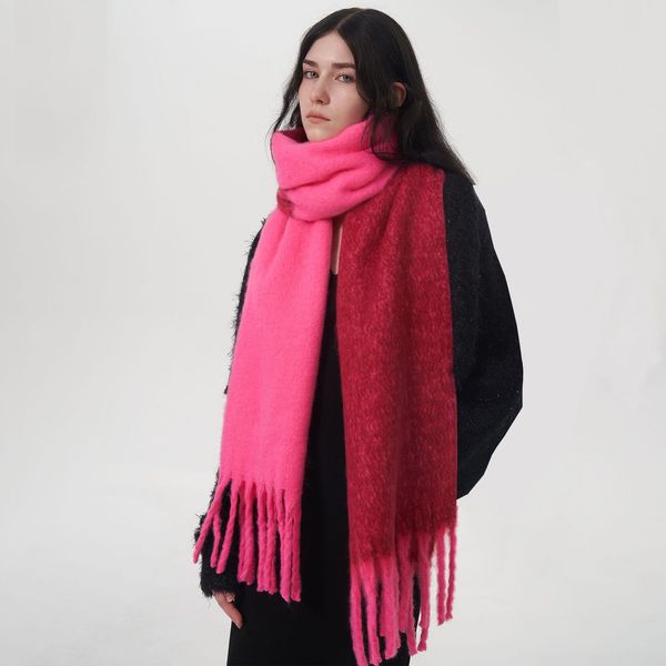 scarves autumnwinter warm scarf two color stitching tassel long muffler simple fashion commuting cashmere scarves 246cm 230907, Blue;gray
scarves autumnwinter warm scarf two color stitching tassel long muffler simple fashion commuting cashmere scarves 246cm 230907, Blue;gray