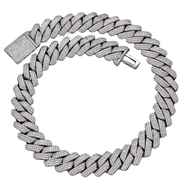 New Design 13Mm Wide Gra Moissanite Cuban Link Chain - Solid Sier Gold Plated - Men's Hip Hop Necklace
New Design 13Mm Wide Gra Moissanite Cuban Link Chain - Solid Sier Gold Plated - Men's Hip Hop Necklace