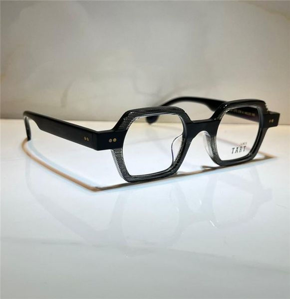 james tart 239 optical eyeglasses for retro style antiblue light lens plate square full frame with box8127069, White;black
james tart 239 optical eyeglasses for retro style antiblue light lens plate square full frame with box8127069, White;black
